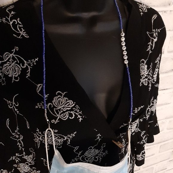 "Blessed" Handmade Beaded Face Mask Lanyards - Picture 4 of 6